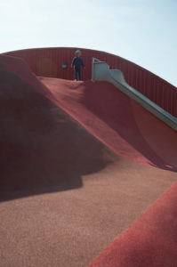 Playground with rubber floor Playground with rubber floor